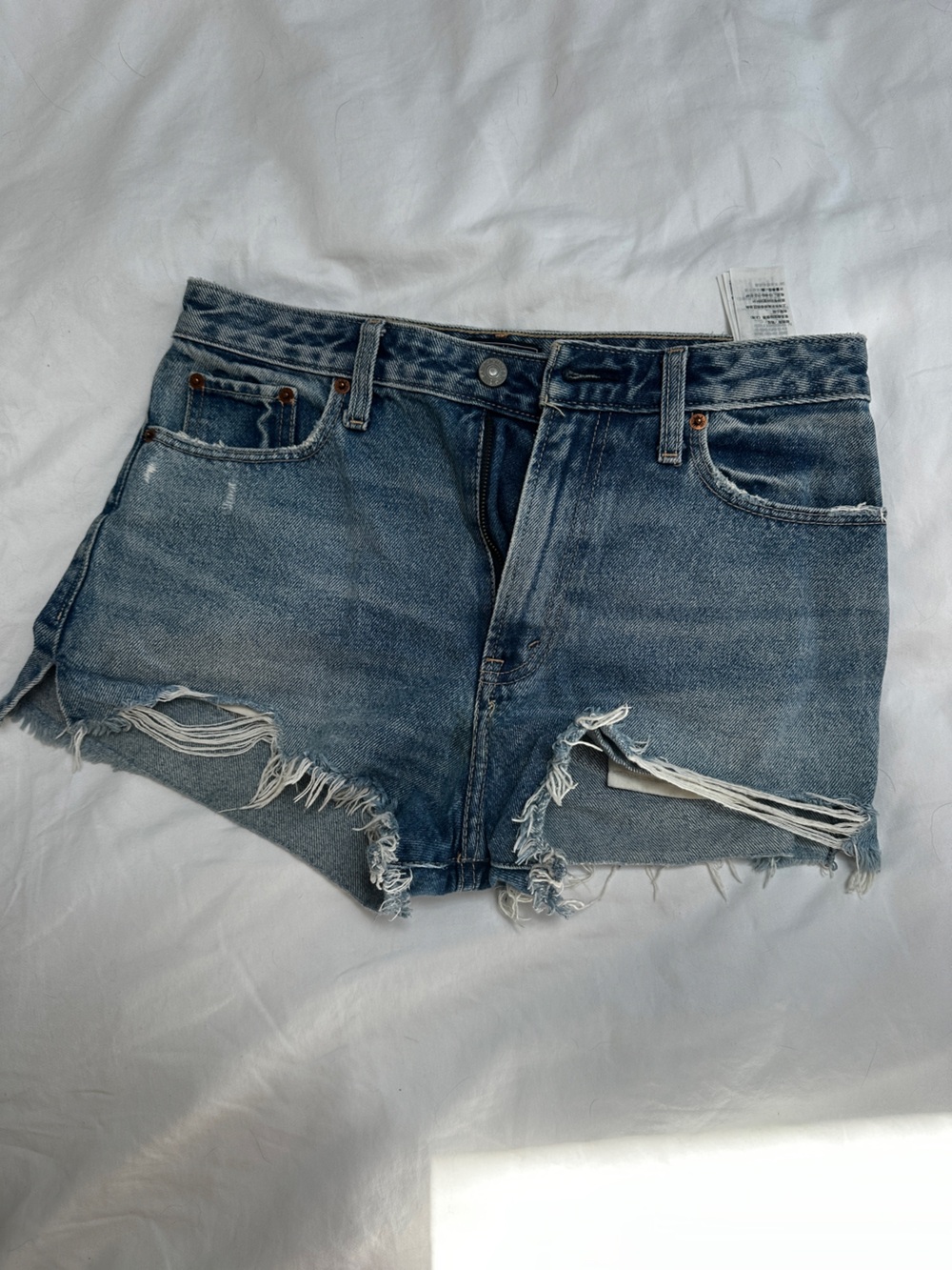 Abercrombie & Fitch Medium Blue Denim Shorts